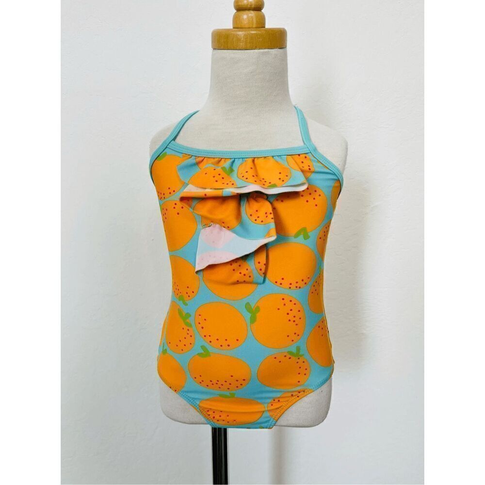 Tucker + Tate Toddler Girls 4 Orange Print 1-piece Bathing Suit BUY 2 GET 1 FREE